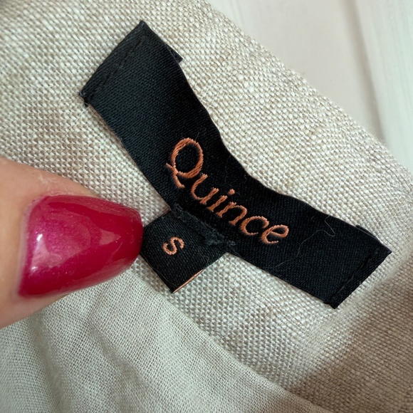 Quince 100% European Linen Fitted Tank - Flax Color - Picture 5 of 5